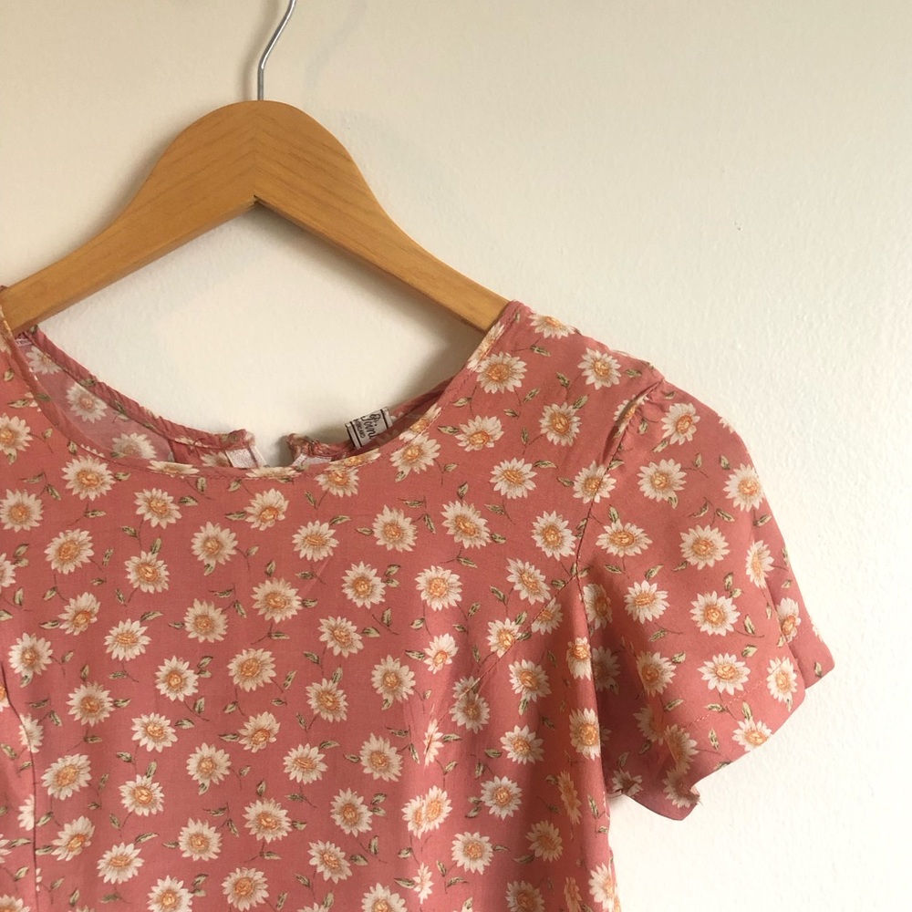 Vintage daisy pink dress - Picture 2 of 7